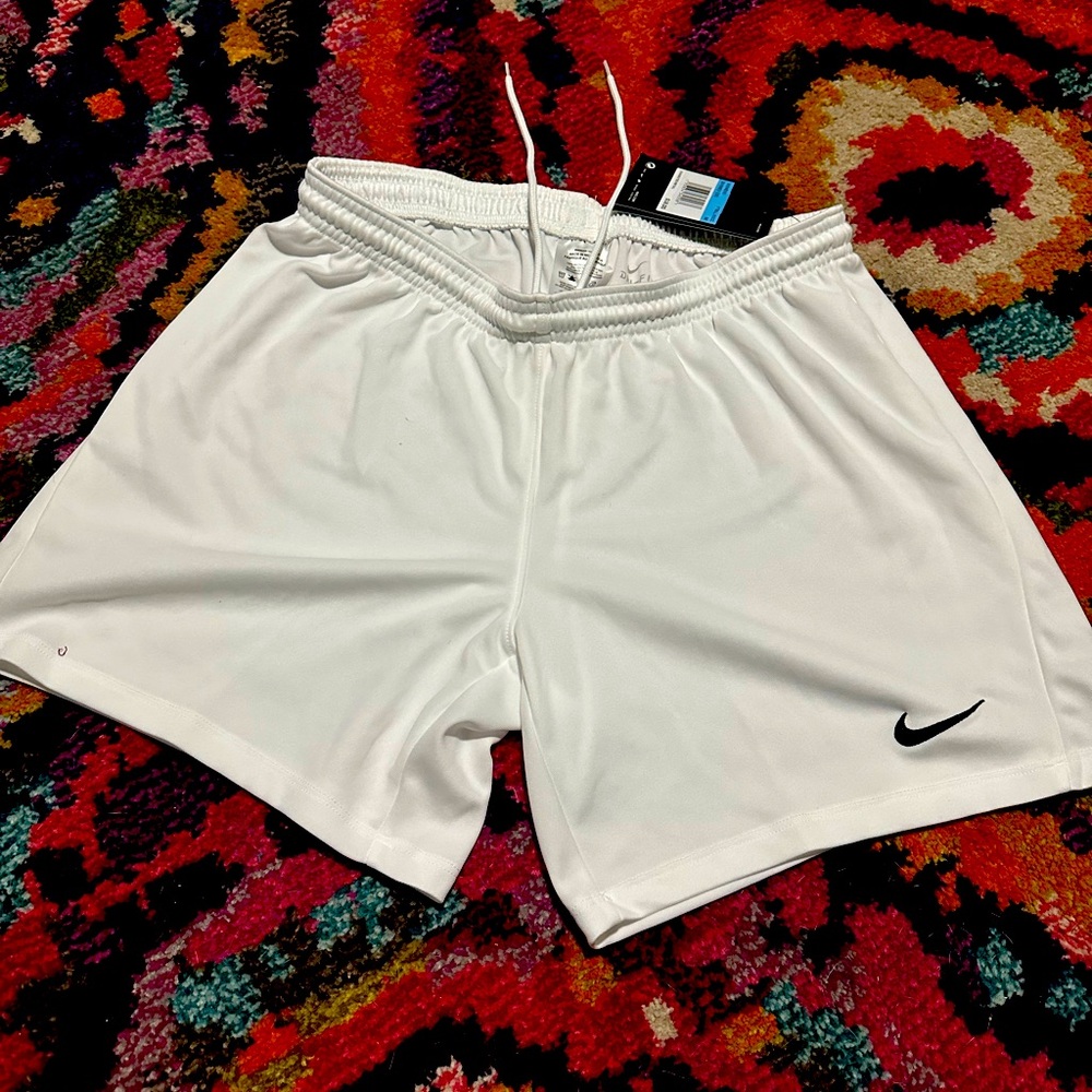 Women’s White Nike Soccer Shorts